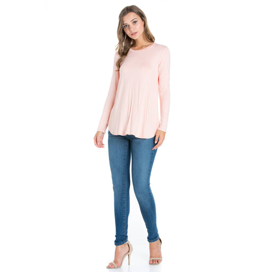 Crew Neck Long Sleeve Top