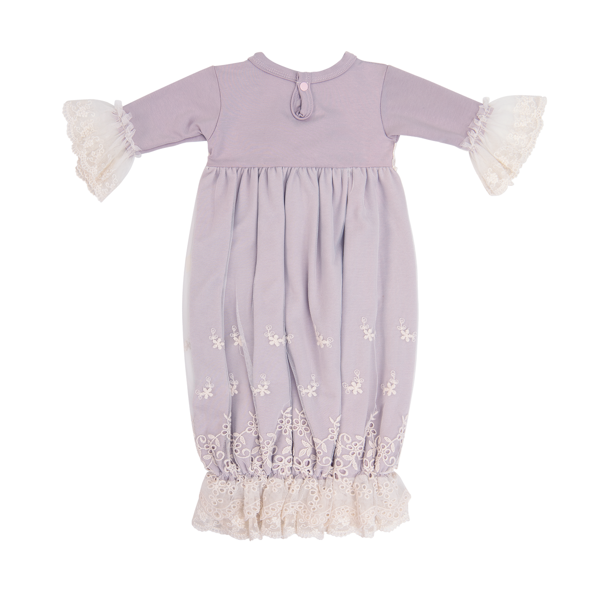 Frilly Frocks Genevie Unisex Gown for Infants & Toddlers