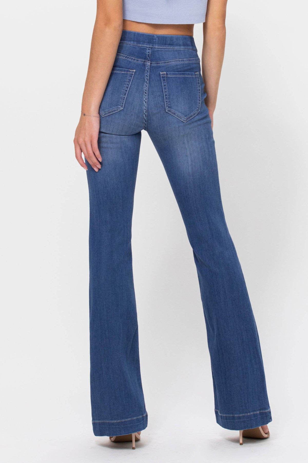 AB36651M Mid Rise Flare Pull On with Surplus Pockets