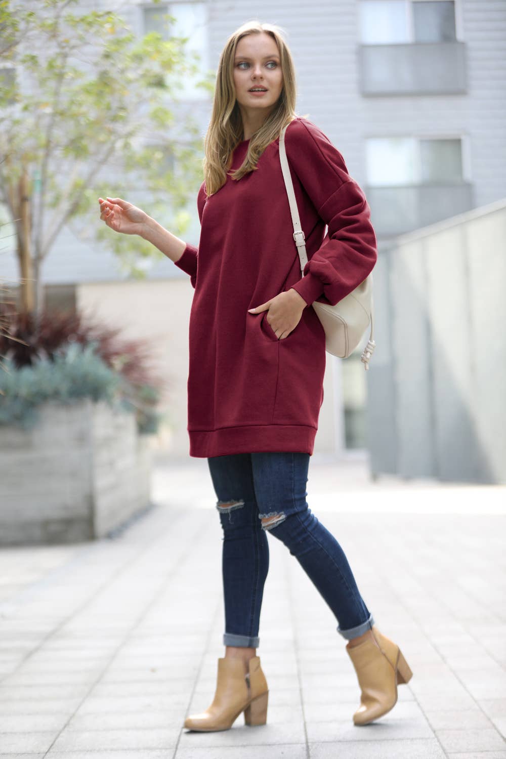 Sweatshirt Tunic Dress