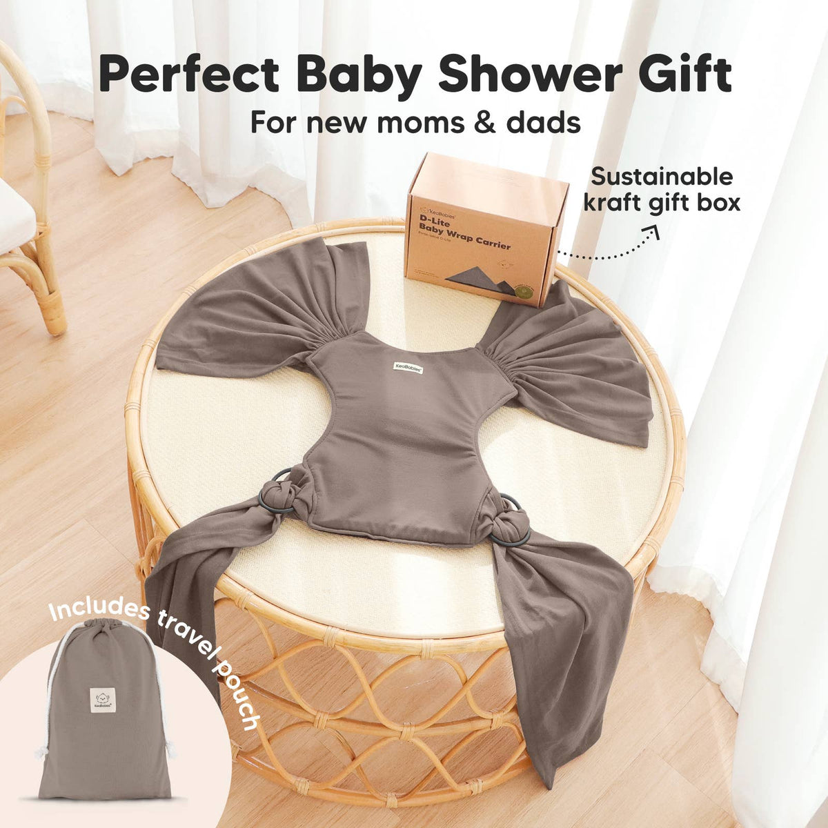 Copper Gray KB D-Lite Wrap Carrier
