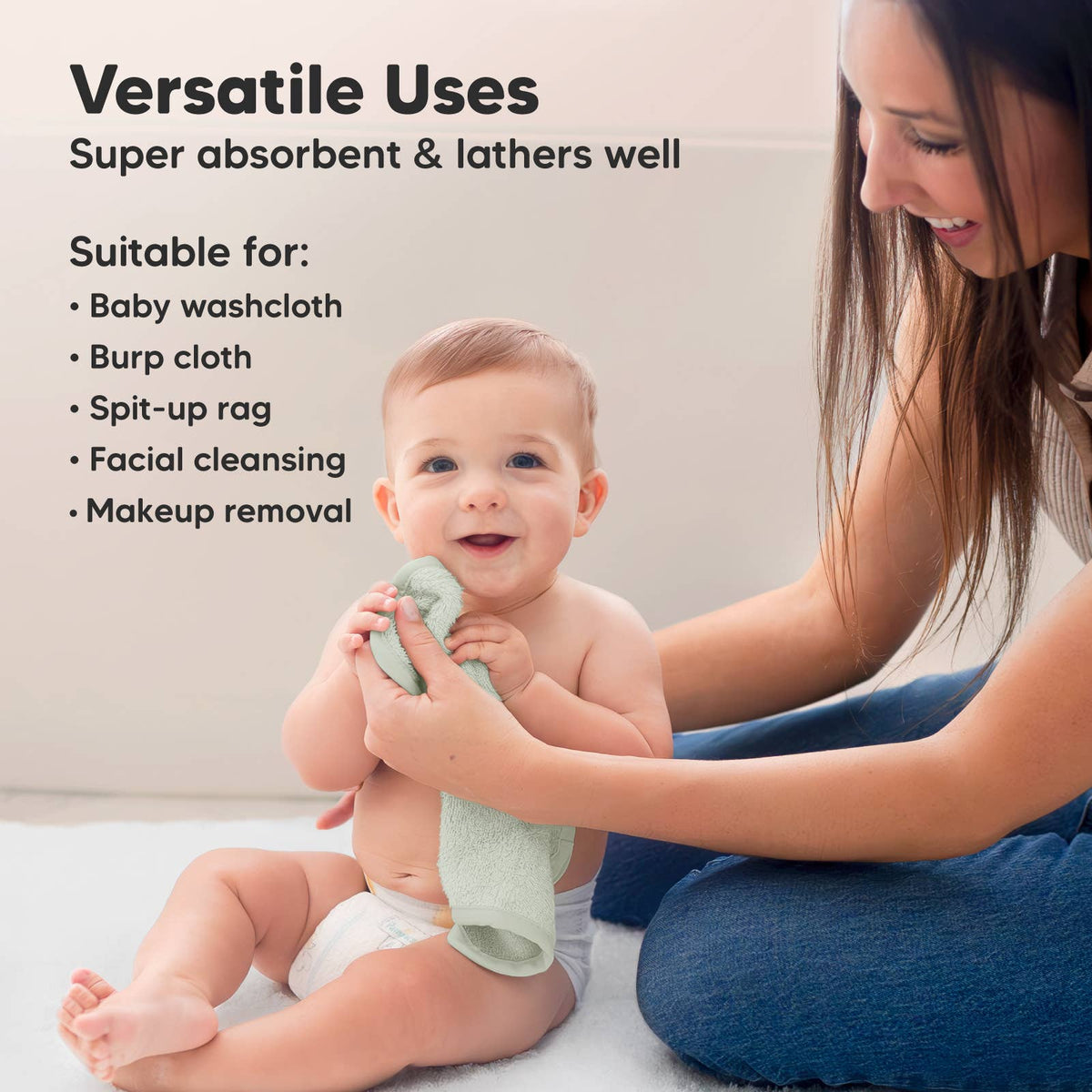 Dove - 6-Pack Baby Wash Cloths