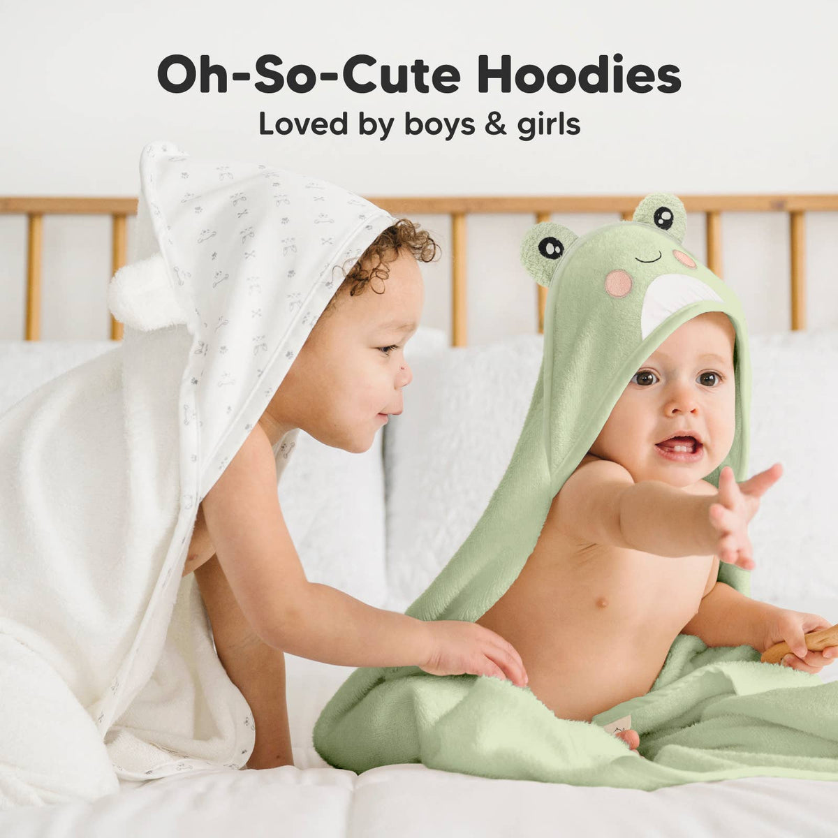 Frog KB Cuddle Baby Hooded Towel