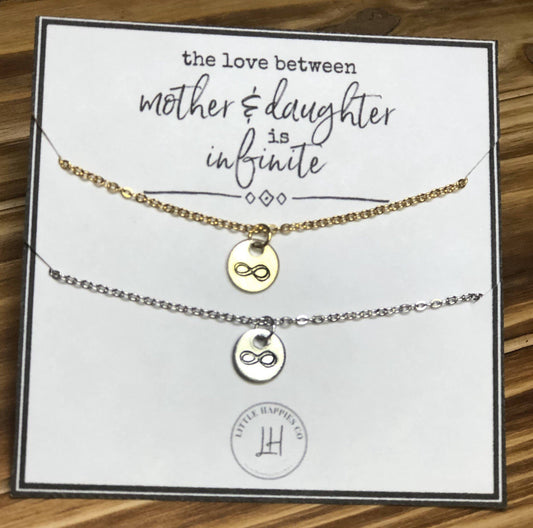 Mother Daughter Necklace Set