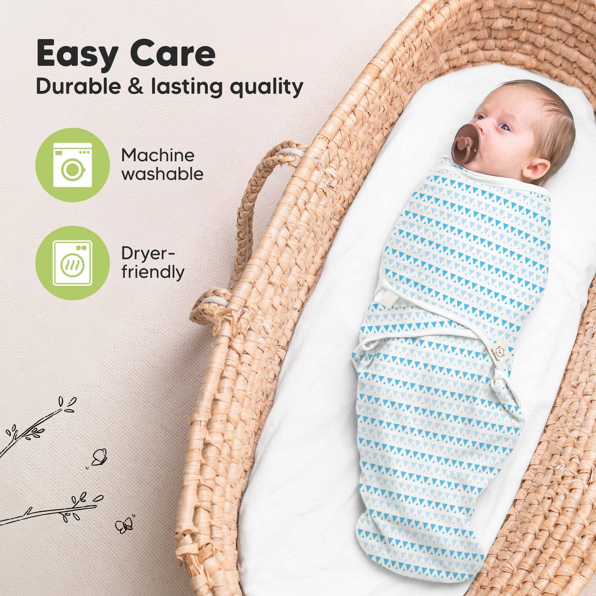 Storm-3pk Soothe Baby Swaddles 0-3 Months