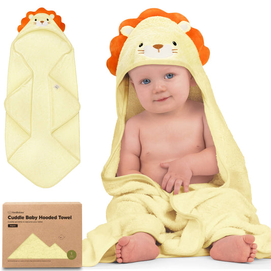 Lion KB Cuddle Baby Hooded Towel