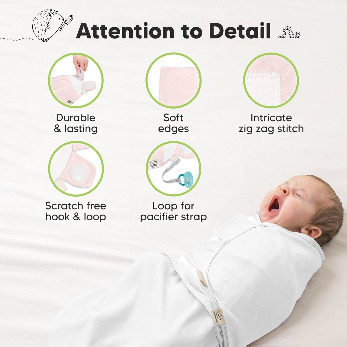 Candy - 3pk Soothe Baby Swaddles 0-3 Months