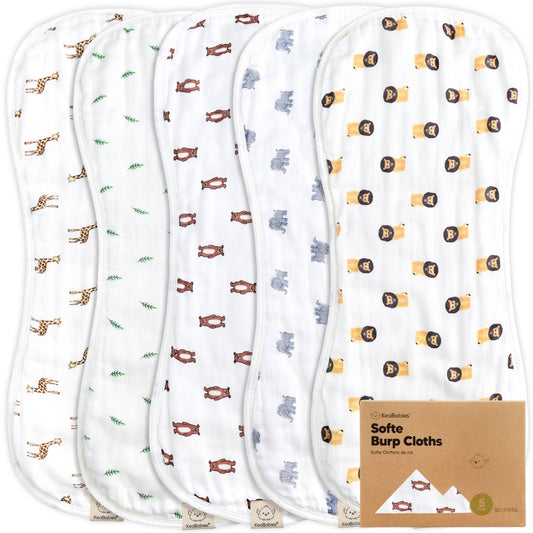 The Wild - 5-Pack Softe Burp Cloths