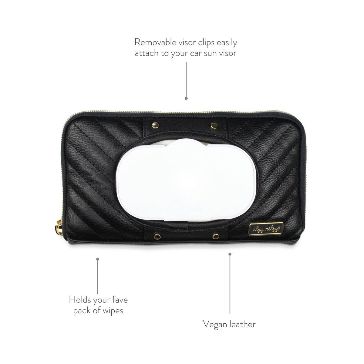 Itzy Ritzy Vanilla Latte Travel Wipes Case