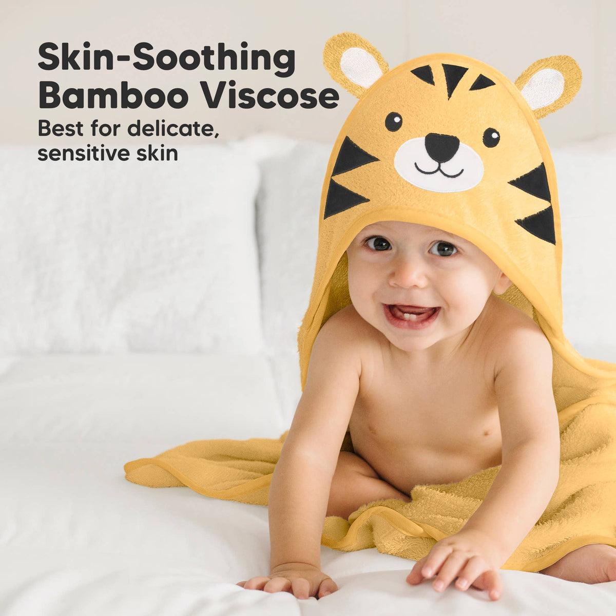 Tiger KB Cuddle Baby Hooded Towel