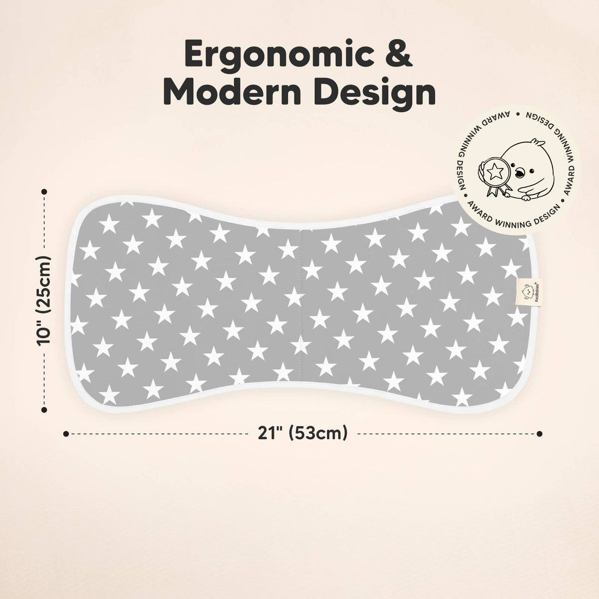 Grayscape 5-Pack Urban Burp Cloths