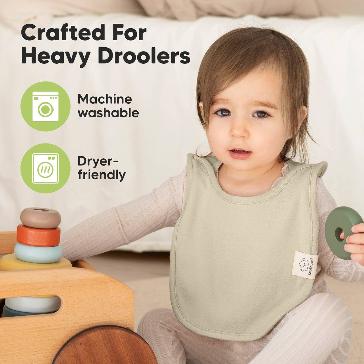 Dahlia 8-Pack Hallo Drool Bibs