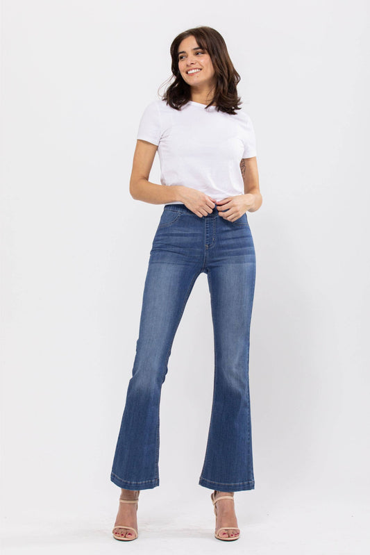AB35324M-30 Medium Wash Flared Jegging (30" Inseam)