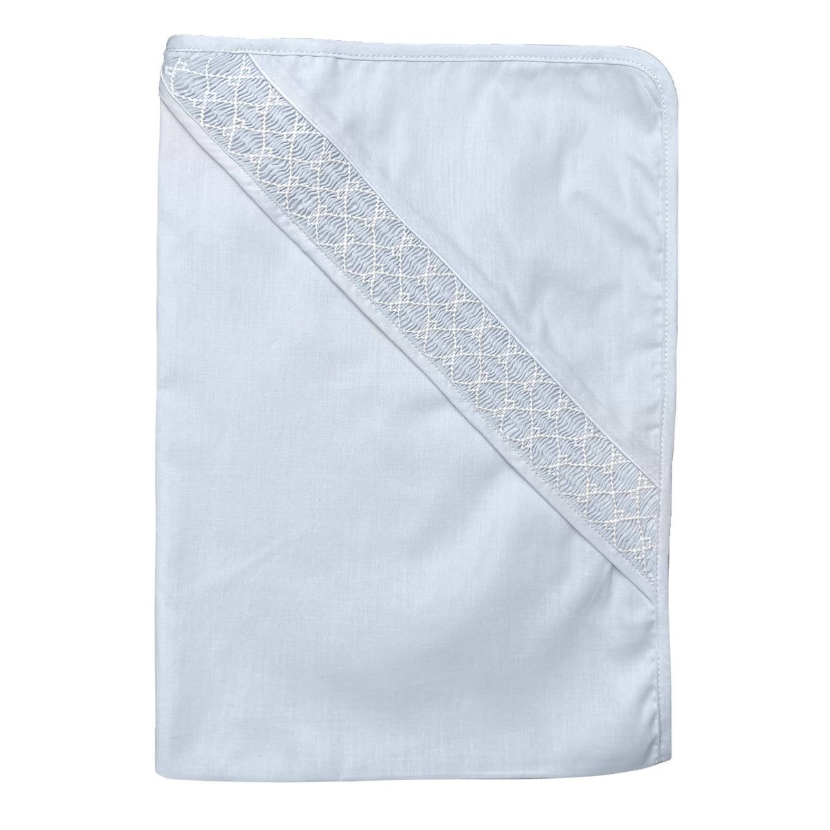 Neutral Smocked Blanket
