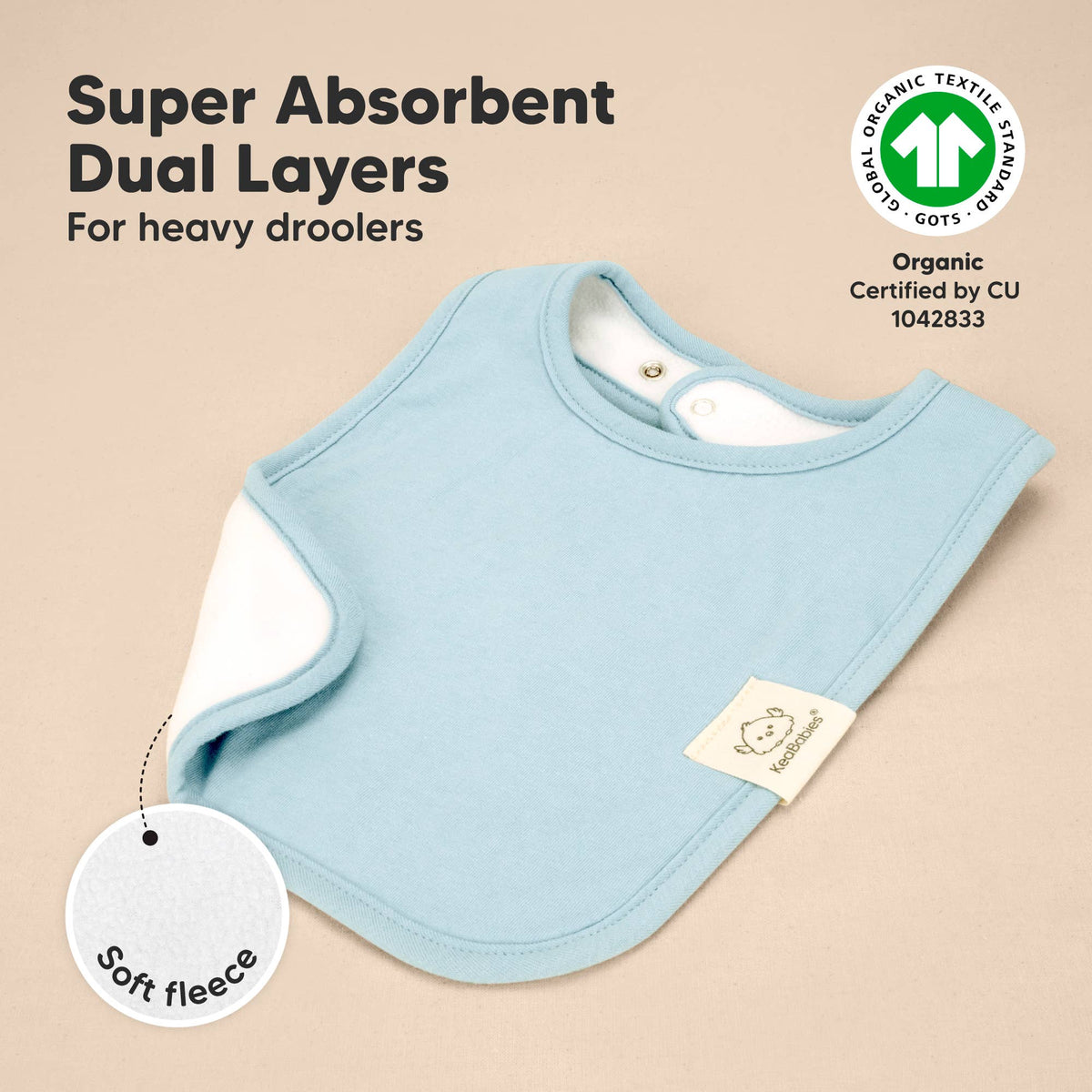 Dawn 8-Pack Coast Drool Bibs