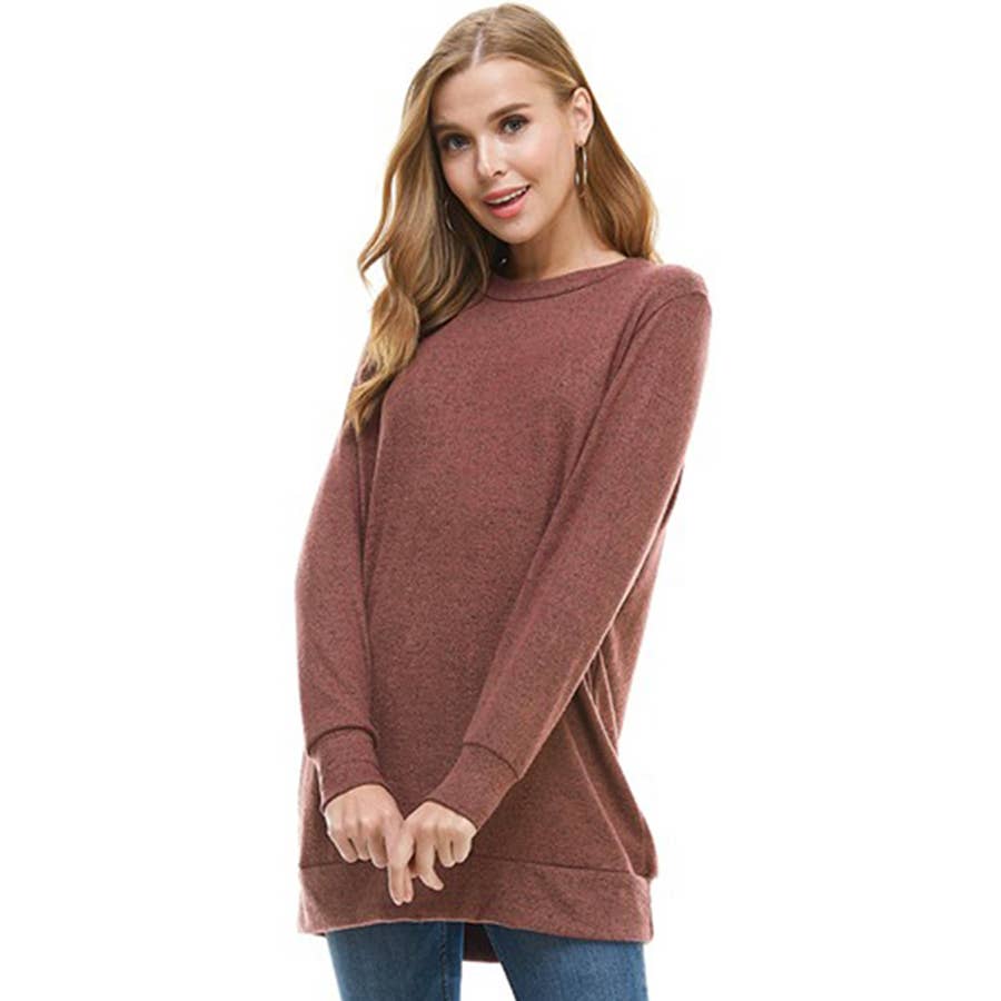 Long Sleeve Oversized Pullover Sweater Tunic